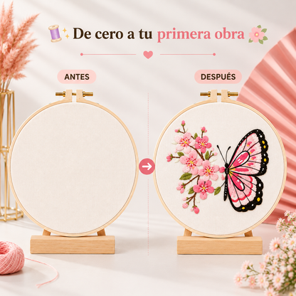 Kit de Bordado de Mariposas