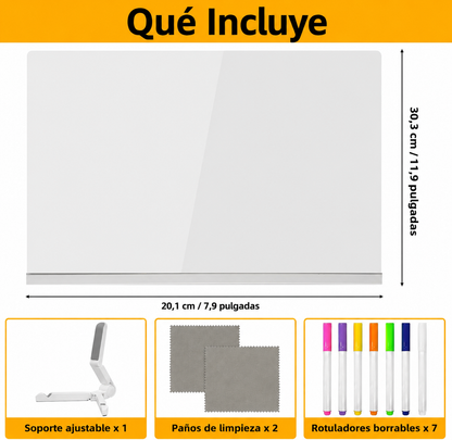 Pizarra de dibujo LED borrable