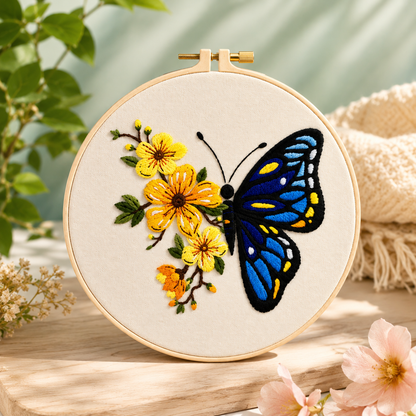 Kit de Bordado de Mariposas
