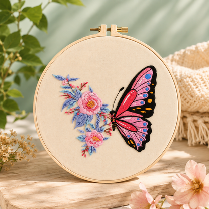 Kit de Bordado de Mariposas